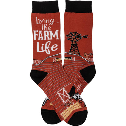 'Living The Farm Life' Socks
