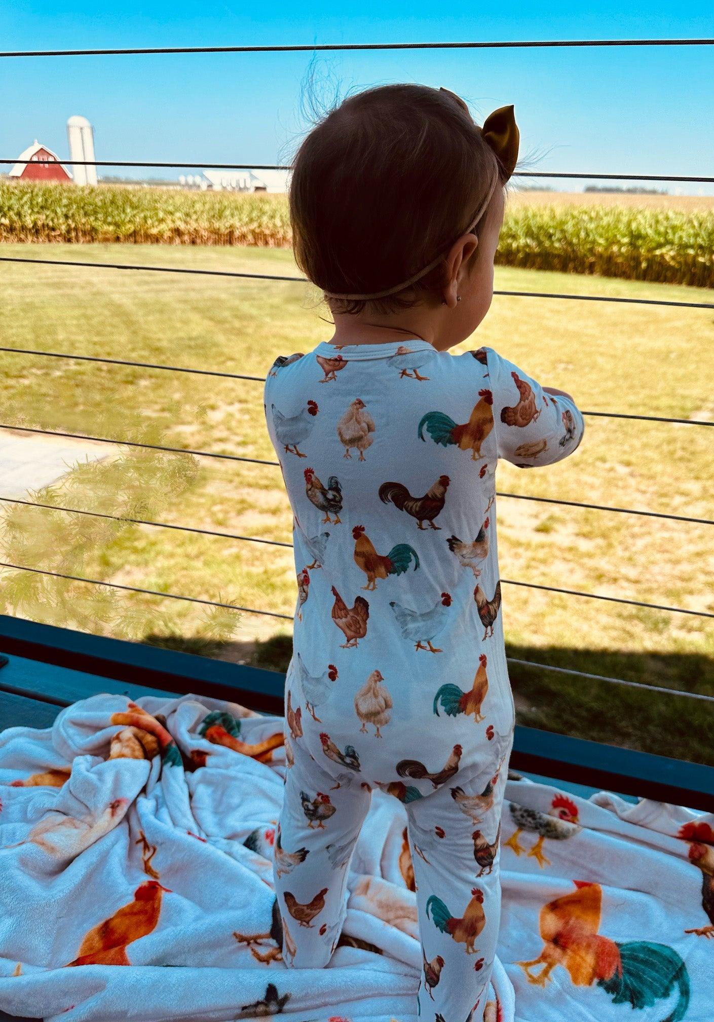 Chicken Baby Bamboo Pajamas - American Farm Company