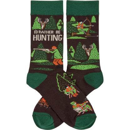 'I'd Rather Be Hunting' Socks