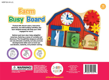 Brilliant Baby Farm Busy Board Book