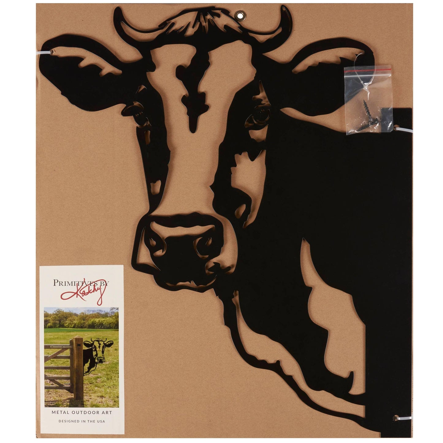 Metal Cow Outdoor Decor