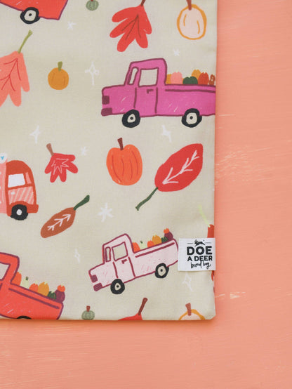 Pumpkin Truck Bread Bag