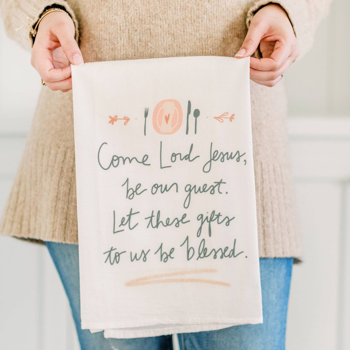 'Come Lord Jesus' Flour Sack Towel
