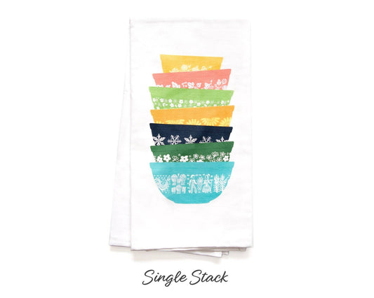 Vintage Bowl Sparkle Tea Towel