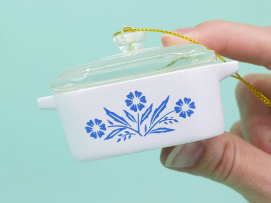 Mini Cornflower Pyrex Ornament