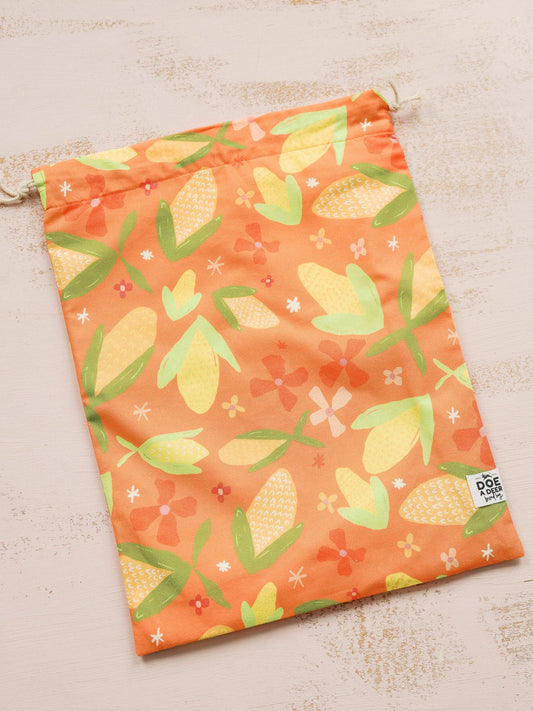 Corn & Flowers Bread Bag