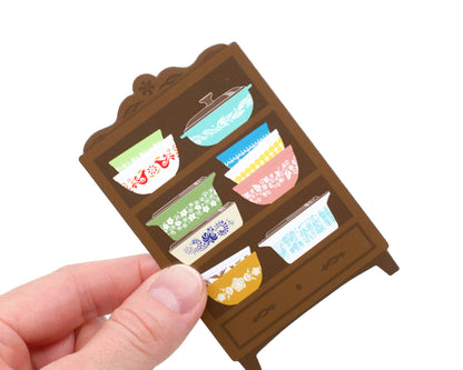 Retro Kitchen Hutch Magnet