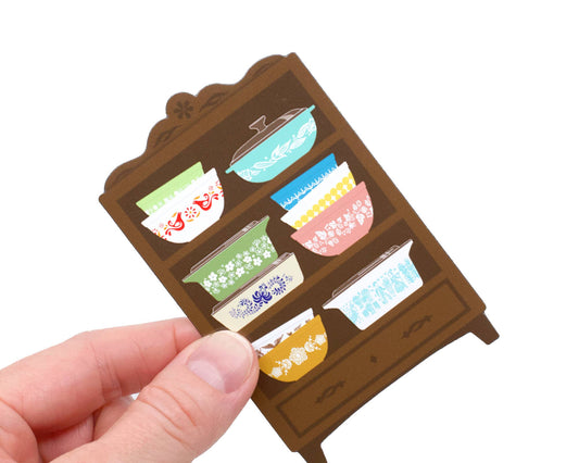 Retro Kitchen Hutch Magnet