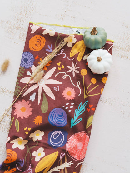 Fall Floral Flour Sack Towel
