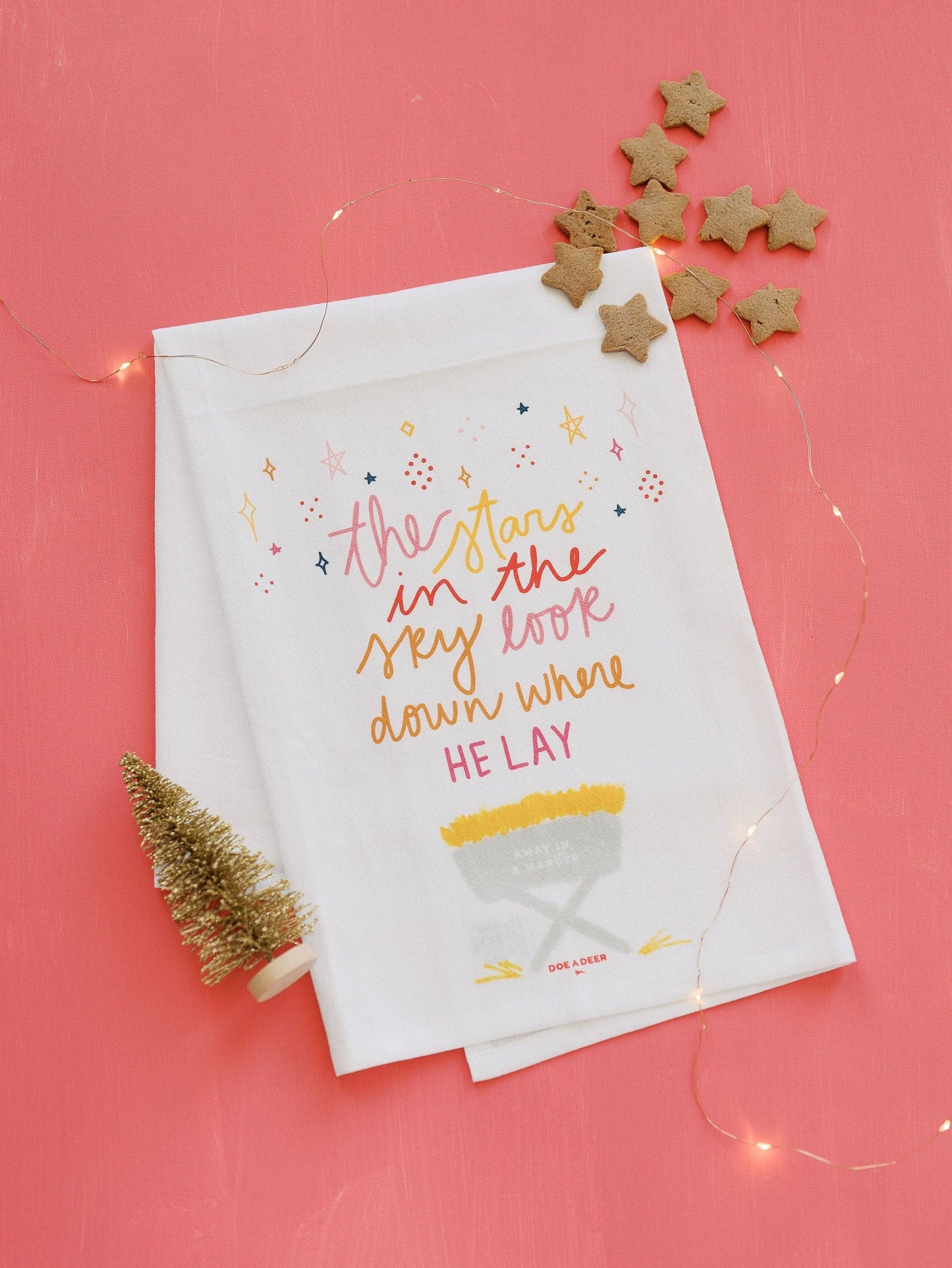 'The Stars in the Sky' Holiday Tea Towel