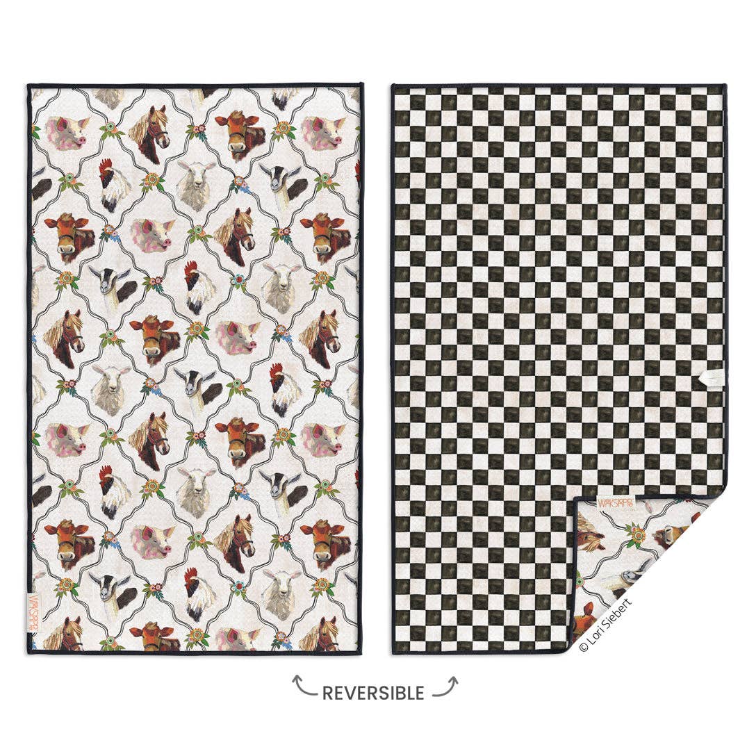 At The Farm Microfiber Kitchen Towel