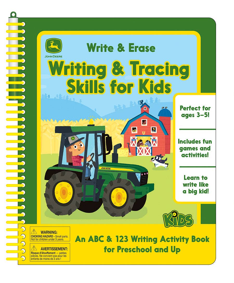 John Deere Kids Write & Erase Writing Activity Book