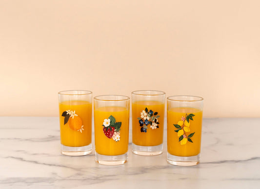 Berry & Citrus Mini Juice Glass Set