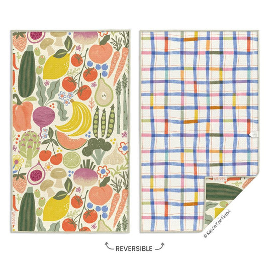 Farm Stand Microfiber Kitchen Towel