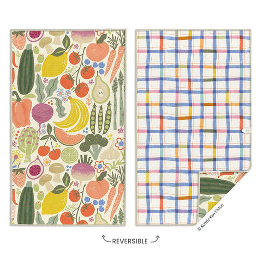 Farm Stand Microfiber Kitchen Towel