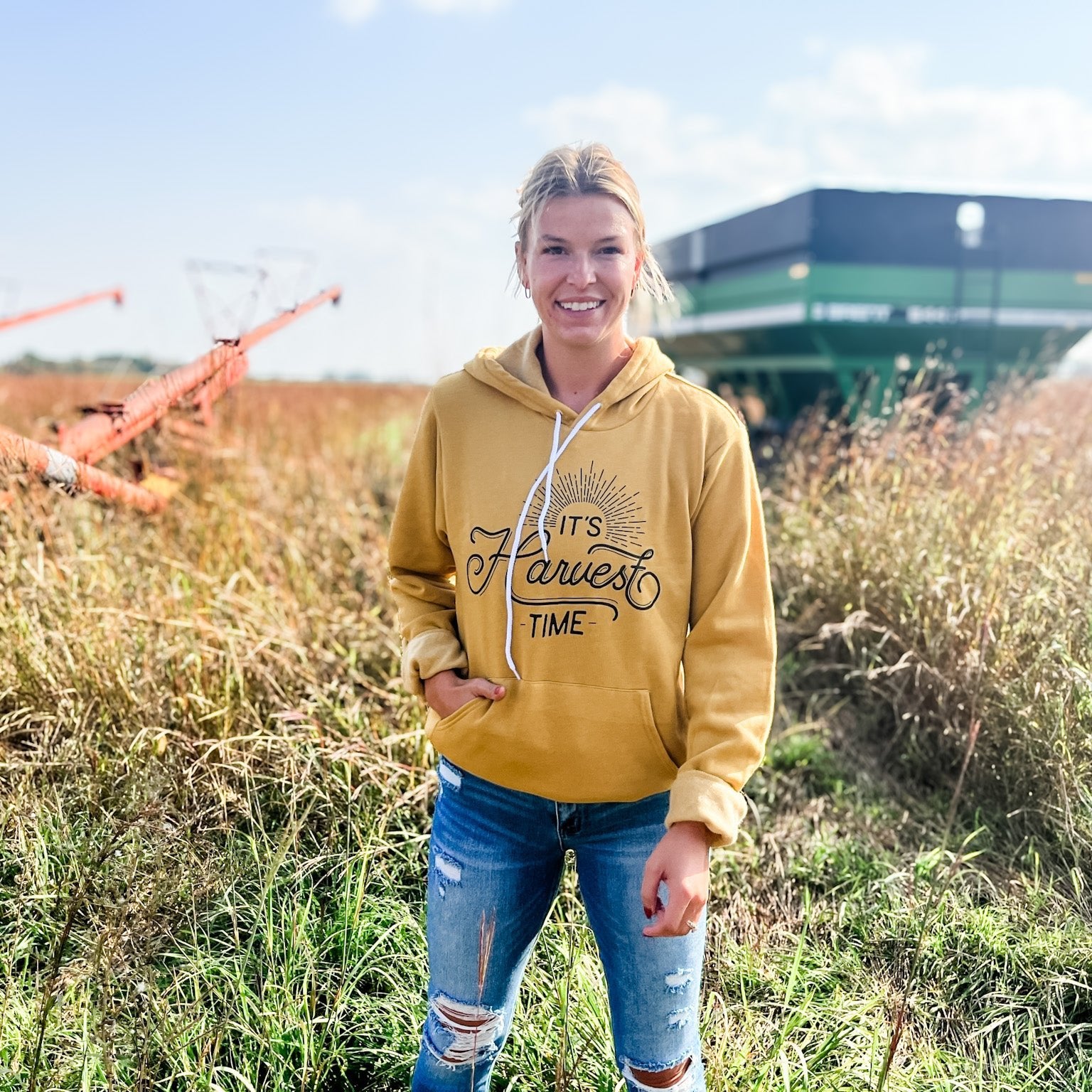 'It’s Harvest Time' Hoodie - American Farm Company