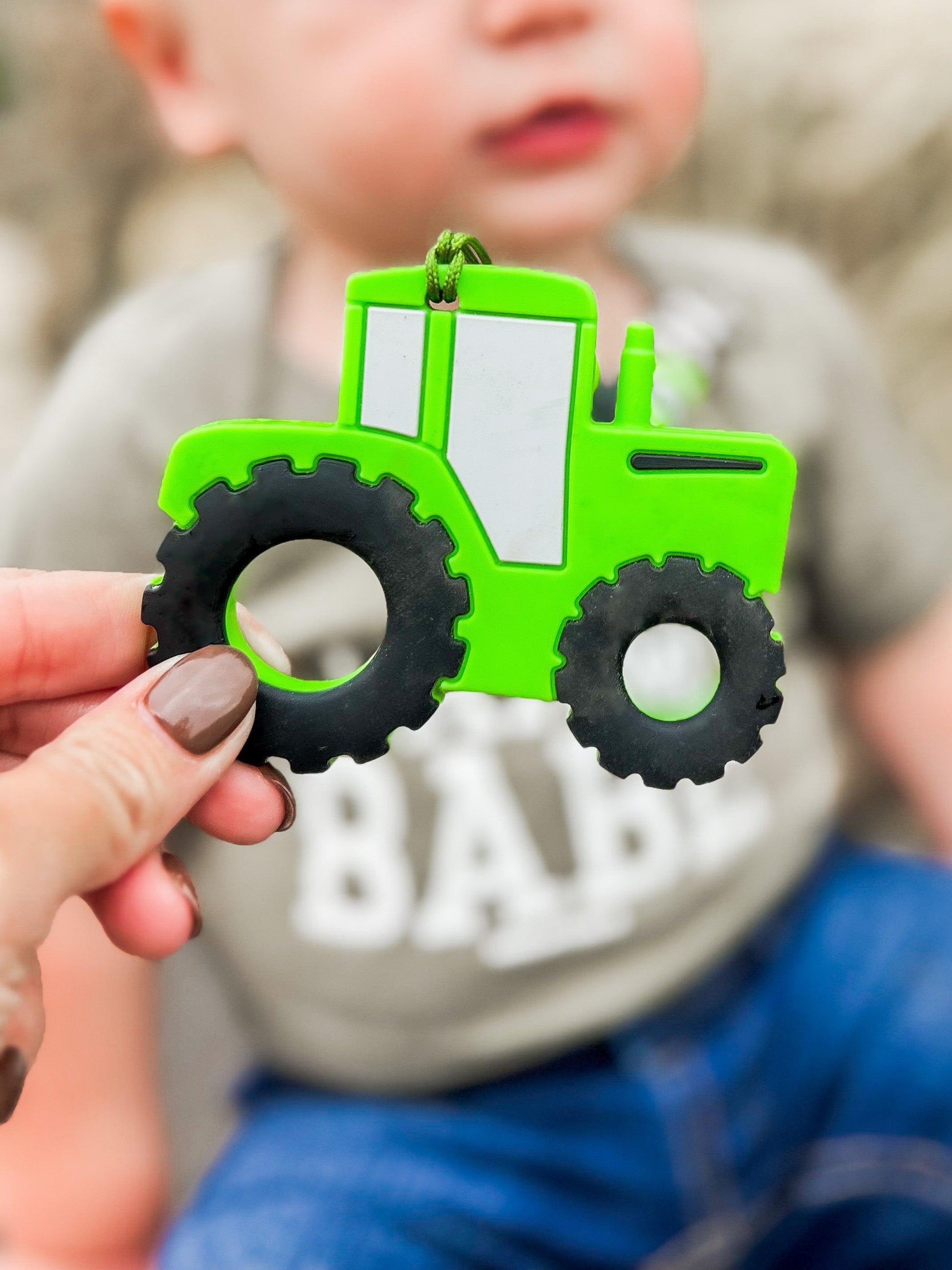 Green Tractor Teether - American Farm Company