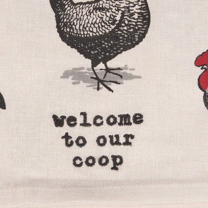 'Welcome To Our Coop' Kitchen Towel