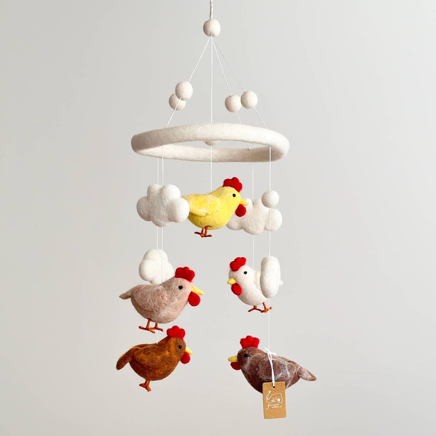 Chicken Felt Baby Mobile