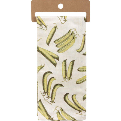 'I Need Some Peas And Quiet' Kitchen Towel