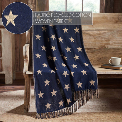 My Country Jacquard Stars Woven Throw