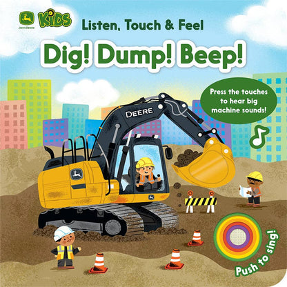 John Deere Kids Listen Touch & Feel Dig! Dump! Beep! Book