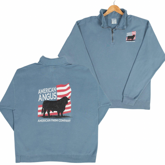 American Angus Blue 1/4 Zip