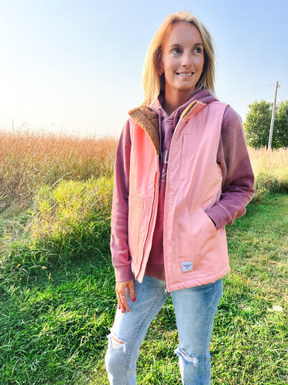 AFC Sherpa Lined Pink Vest - Adult - American Farm Company