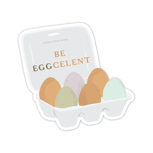 'Be Eggcellent' Decal Sticker