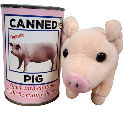 Canned Pig | Plush w/ Jokes
