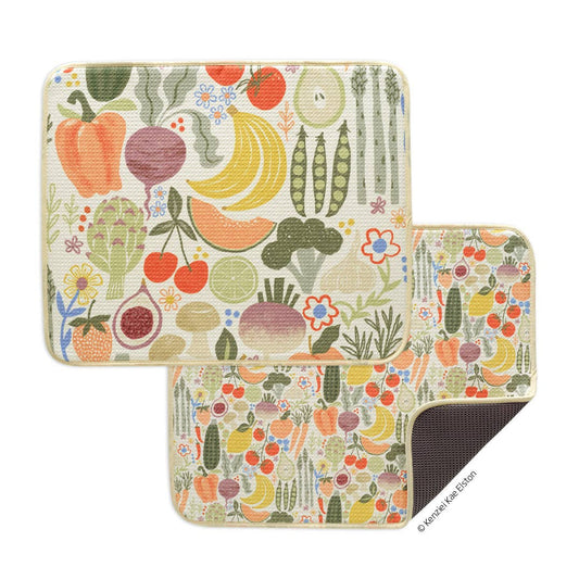Farm Stand Dish Drying Mats - Set of 2