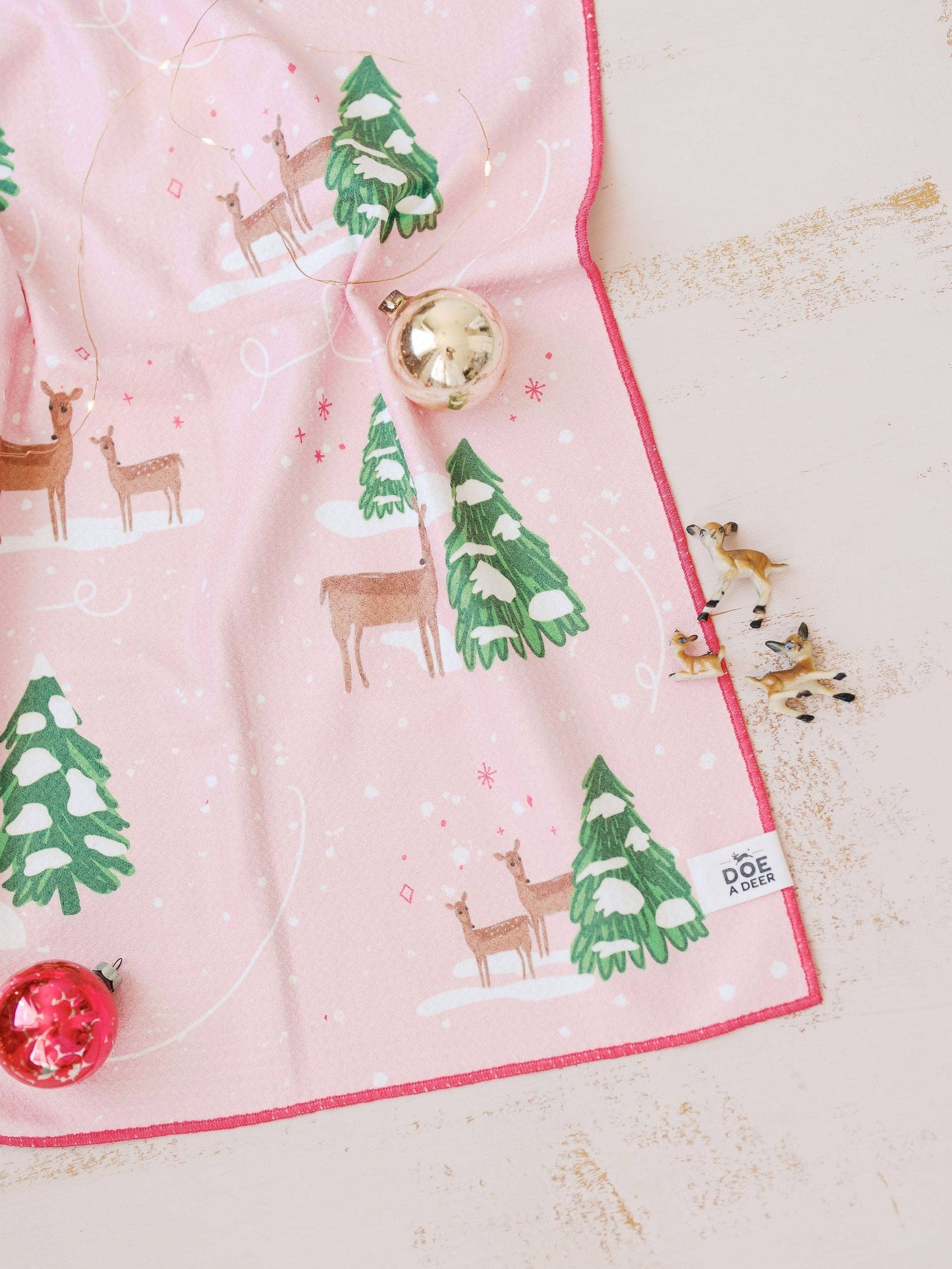 Forest Friends Holiday Waffle Towel