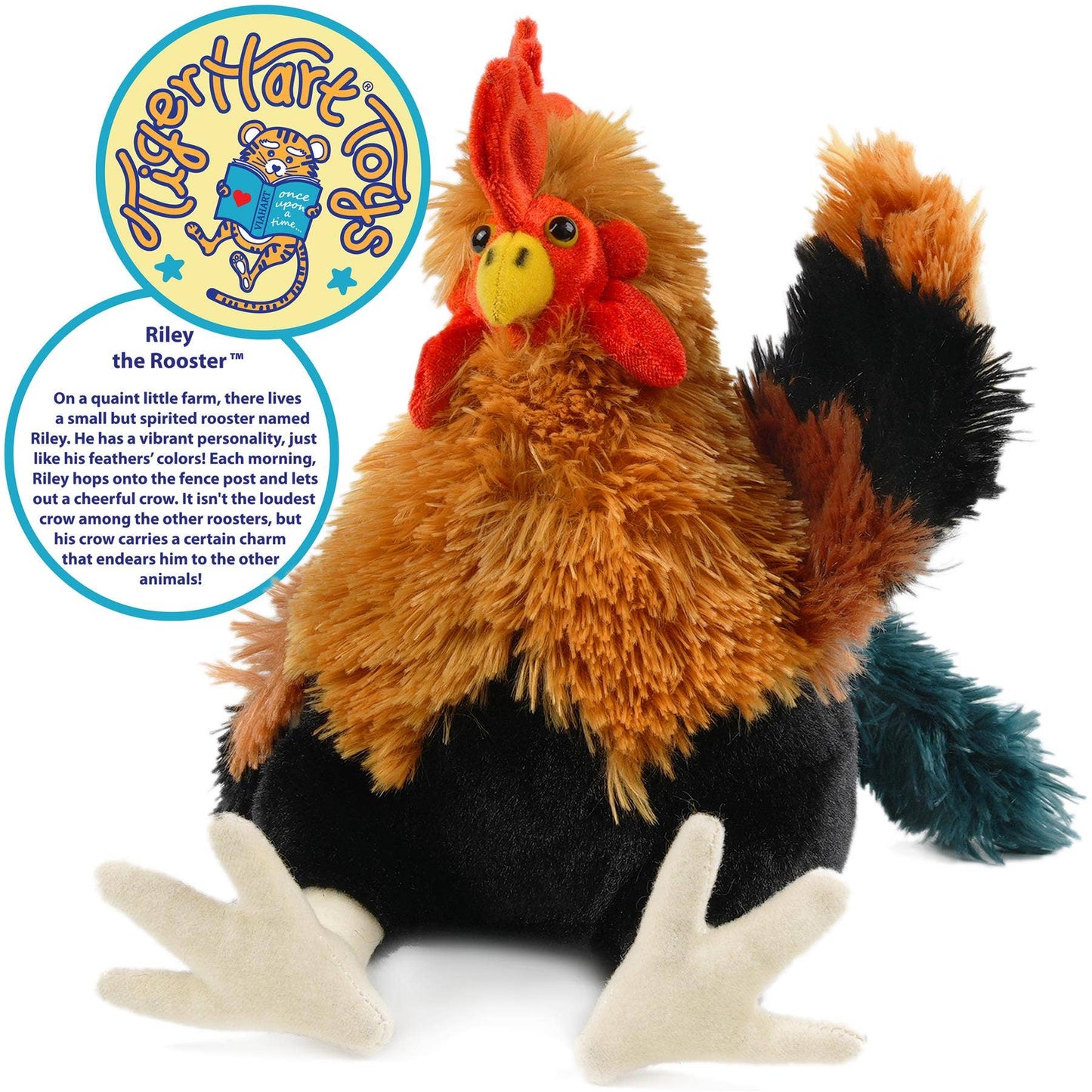 'Riley The Rooster' Chicken Stuffed Animal Plush