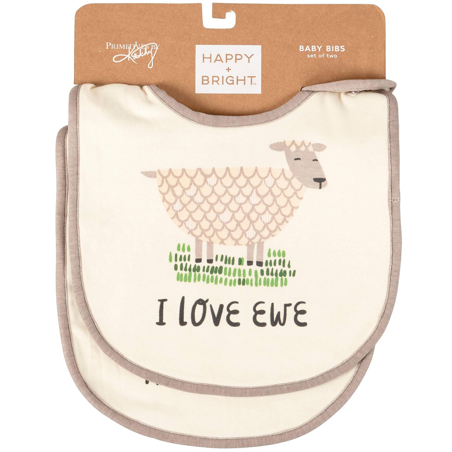 I Love Ewe Bib Set - American Farm Company