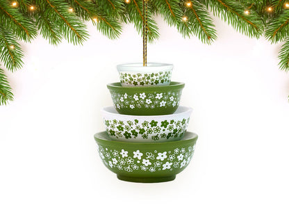 Mini Pyrex-Inspired Bowl Ornament