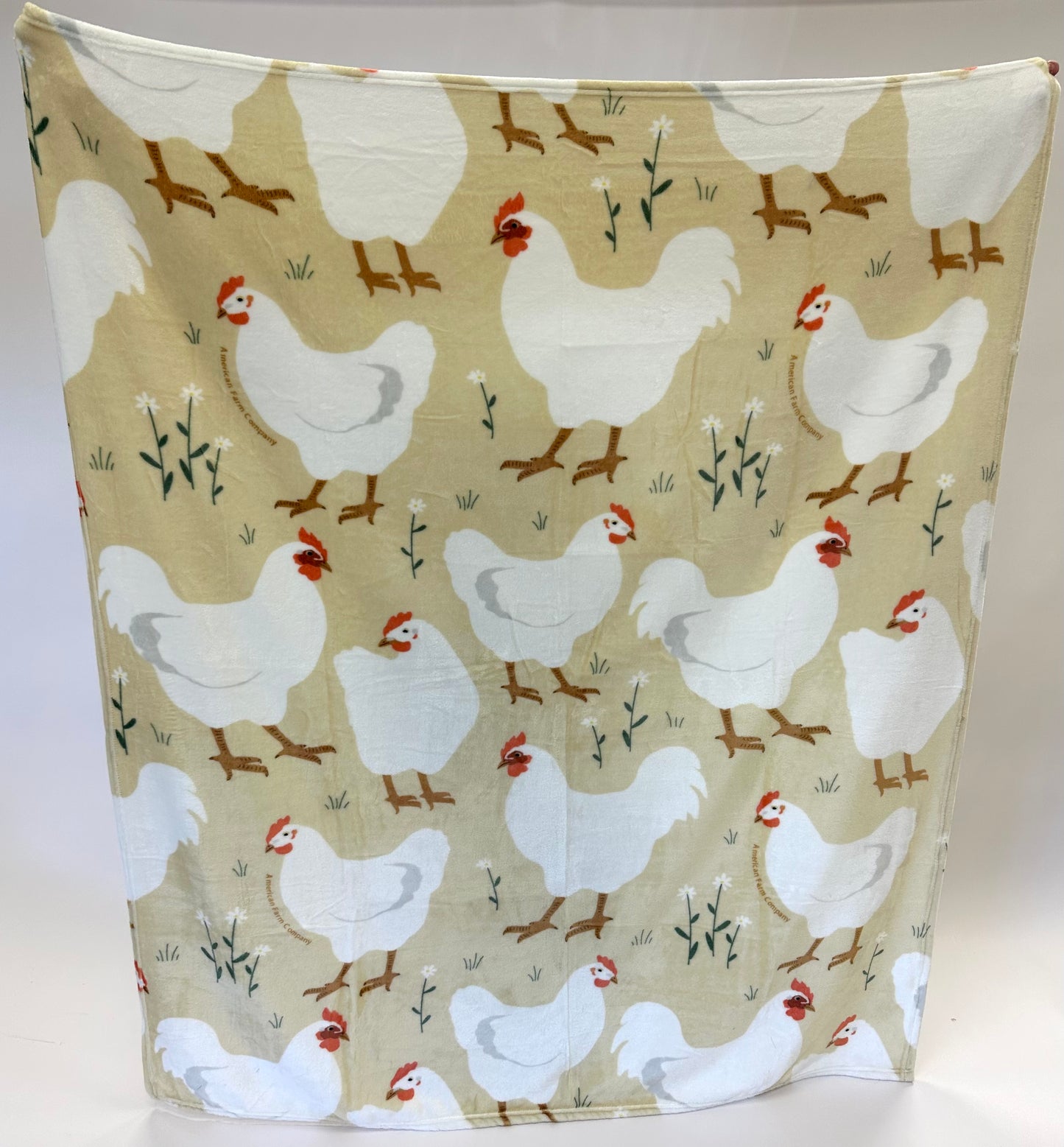 Spring Chicken Plush Blanket