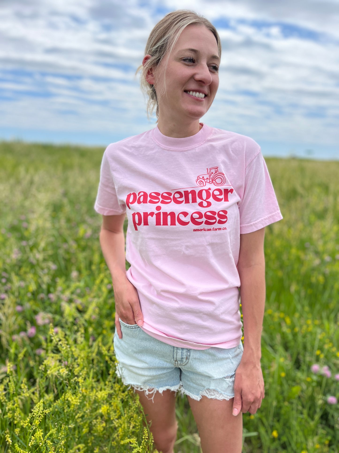 ‘Passenger Princess' Pink Tee