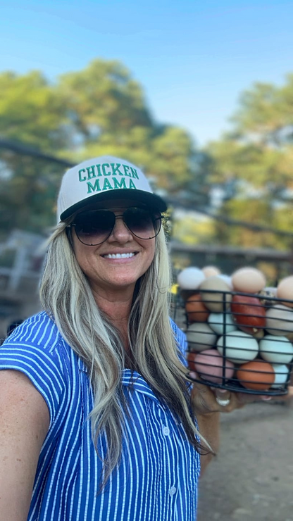'Chicken Mama' Embroidered Trucker Hat