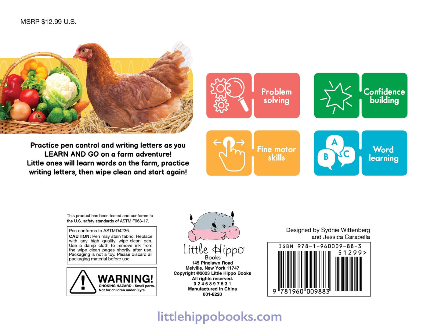 Farm ABCs Wipe Clean Book
