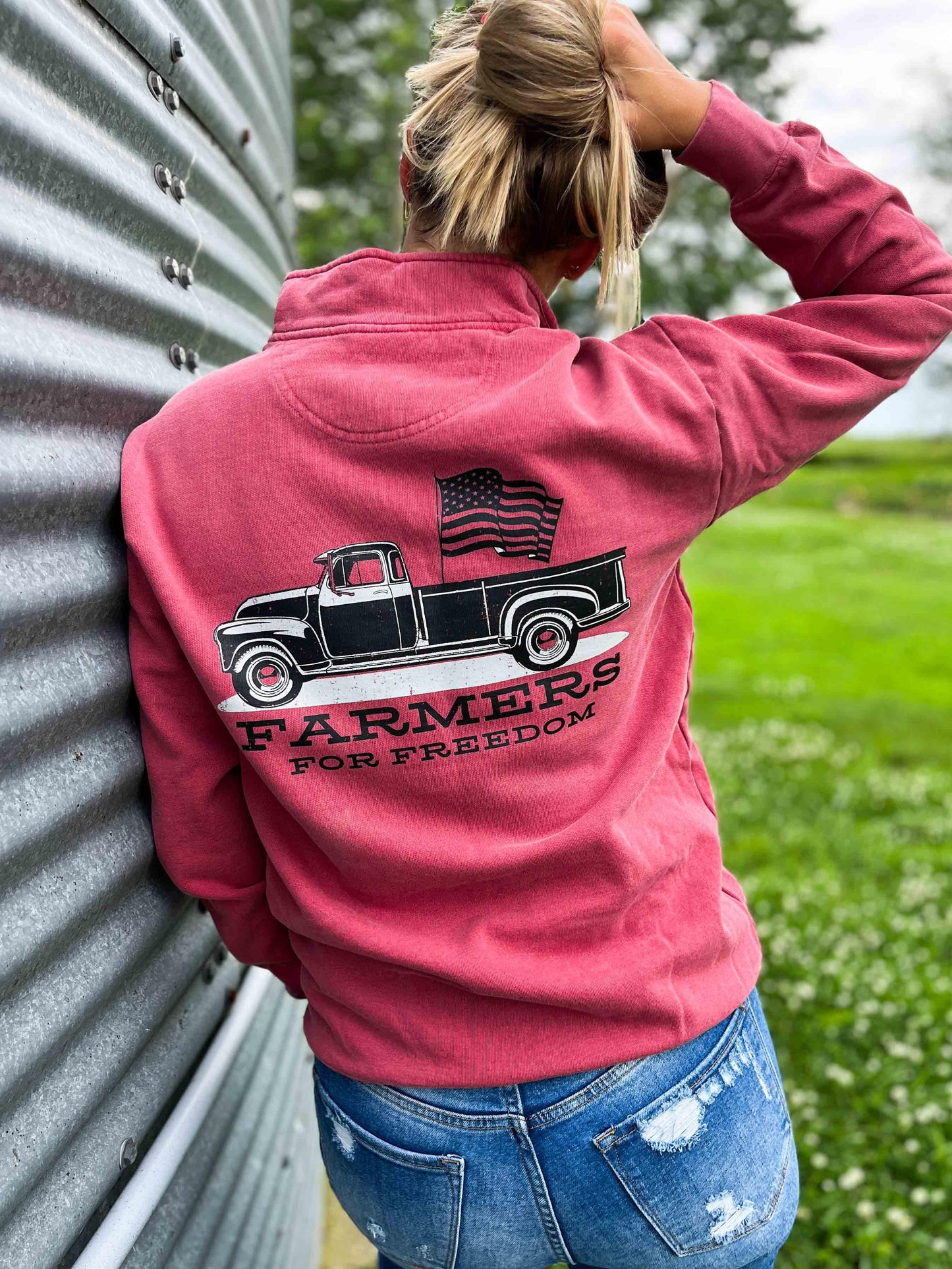 AFC Truck Crimson 1/4 Zip - American Farm Company