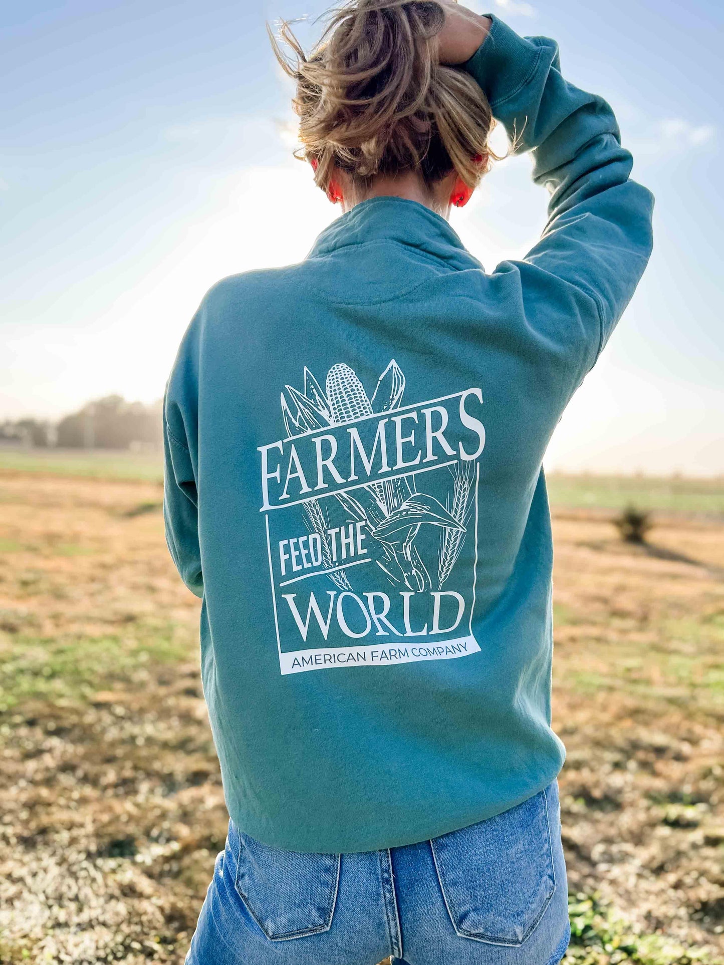 Farmers Feed the World Cyress 1/4 Zip - American Farm Company