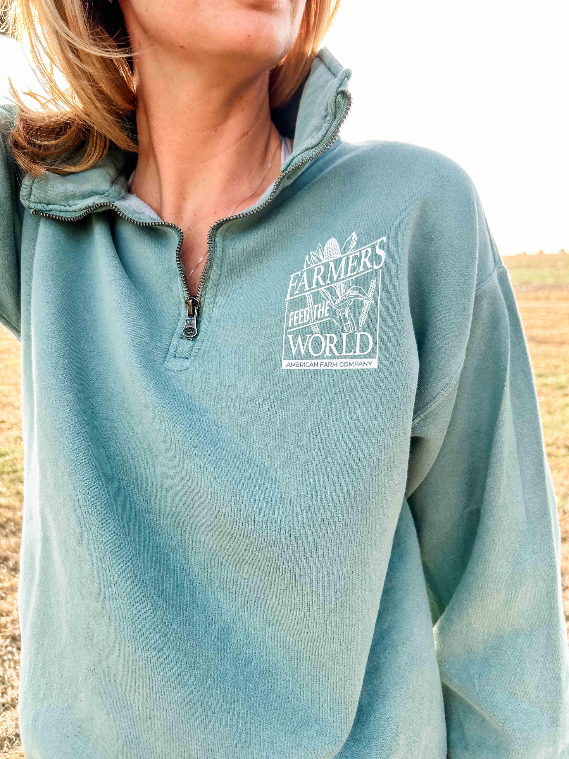 Farmers Feed the World Cyress 1/4 Zip - American Farm Company