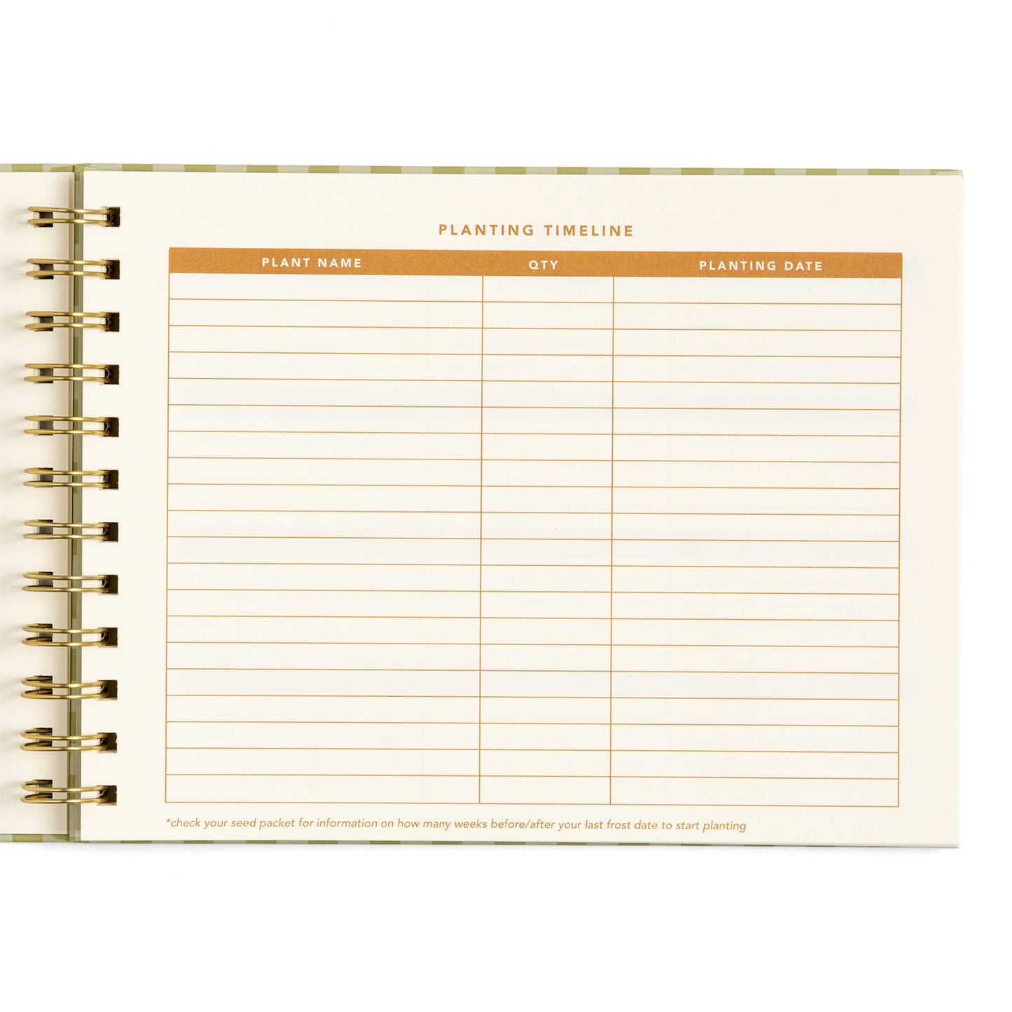 Life On The Homestead Gingham Garden Planner