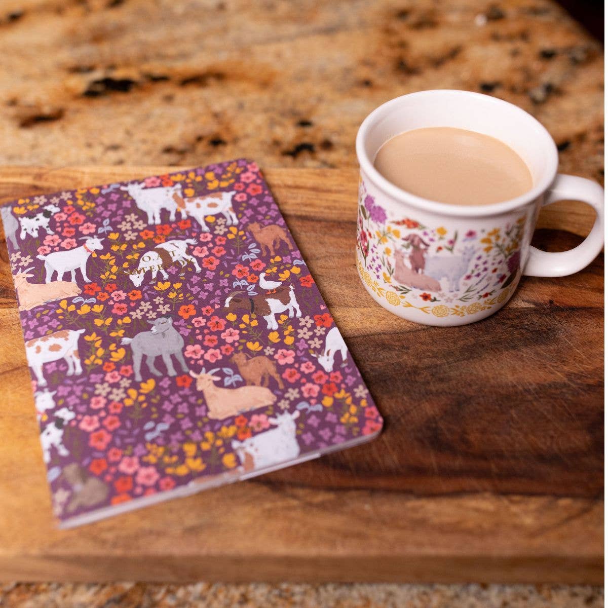 Goat Folk Floral Mug