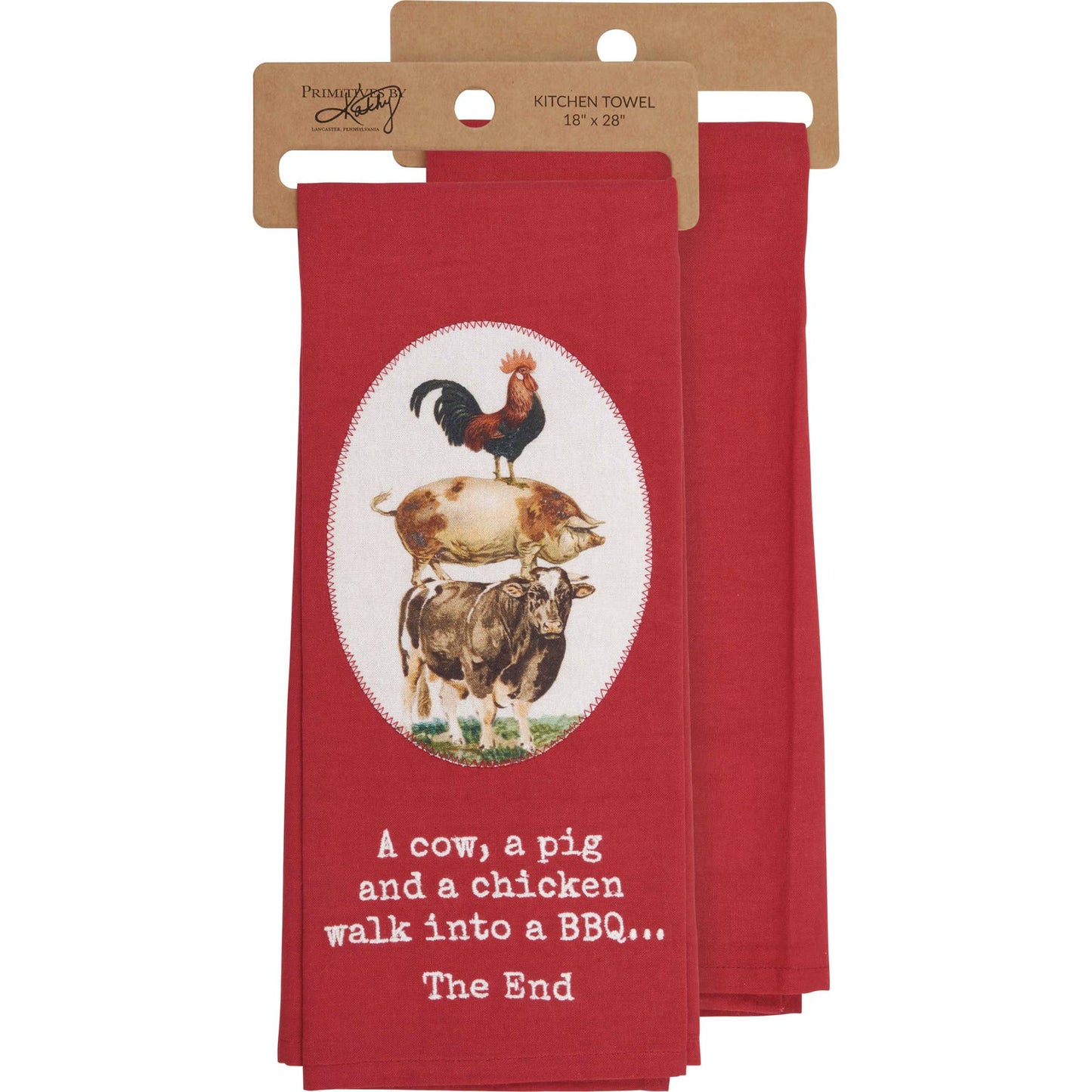 'Walk Into A BBQ' Kitchen Towel