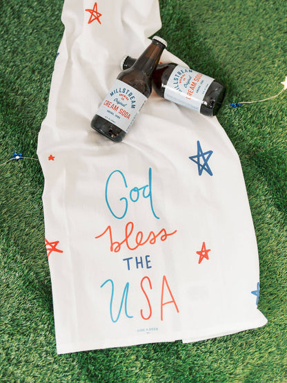 God Bless The USA Flour Sack Towel