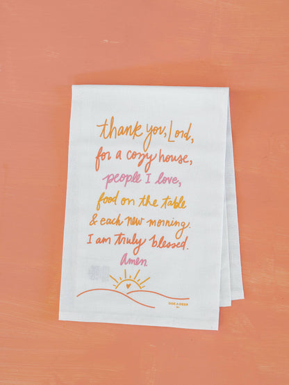 'Thank You Lord' Flour Sack Towel