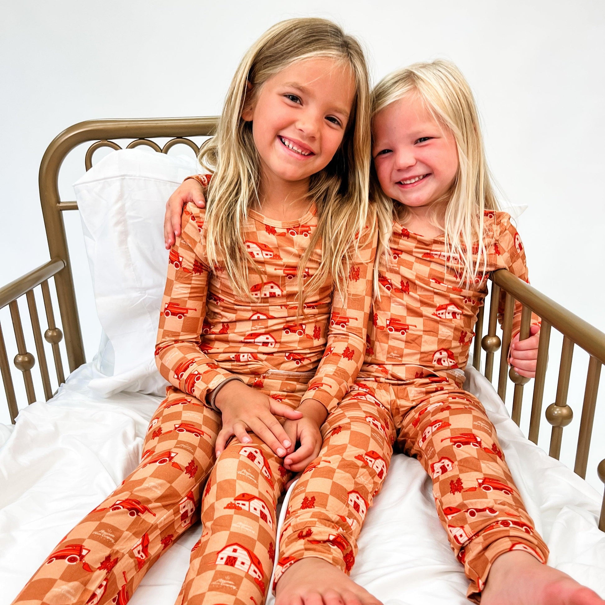 Harvest Combine Toddler/Youth Bamboo Pajamas - American Farm Company