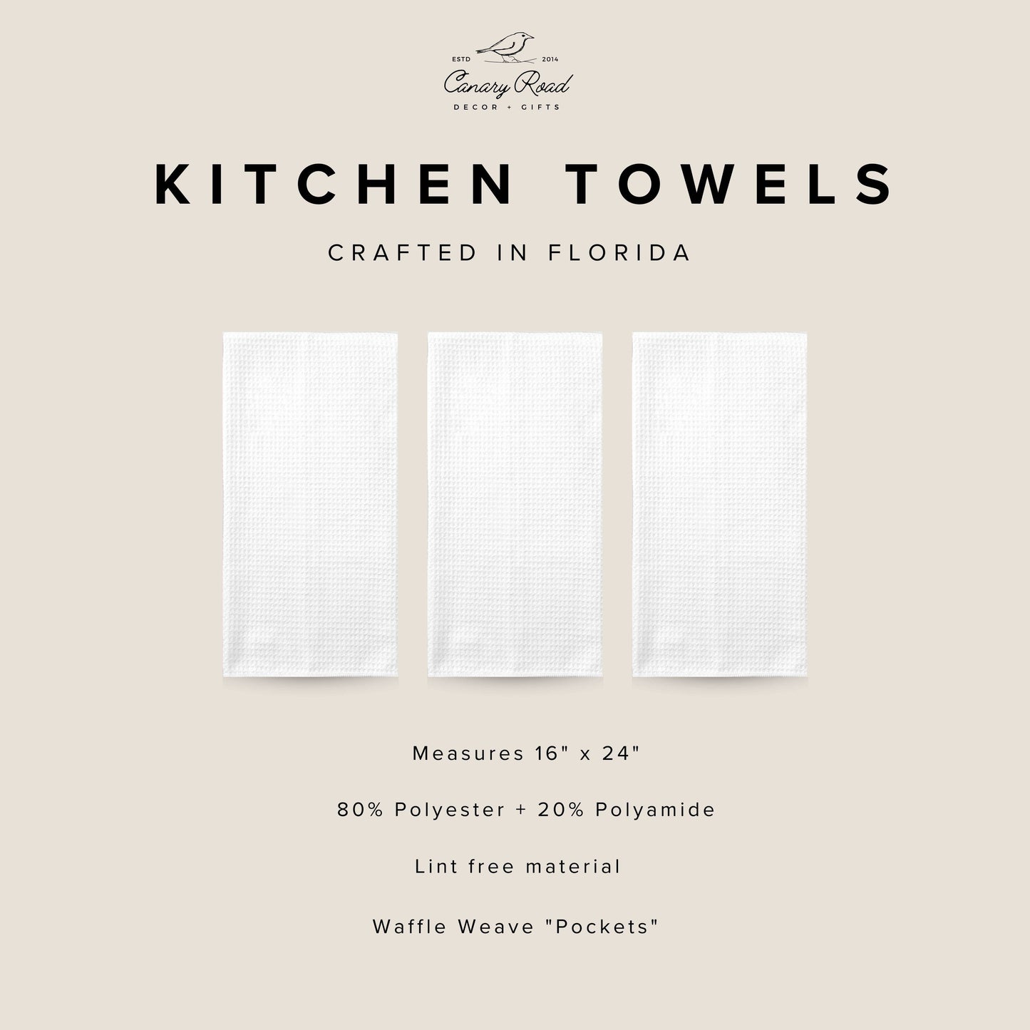 Sarcastic Chicken Waffle Kitchen Towel