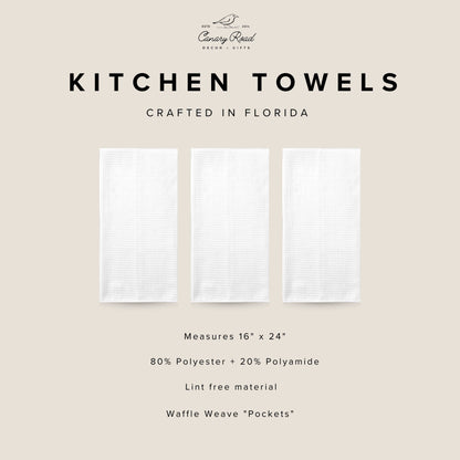 Sarcastic Chicken Waffle Kitchen Towel